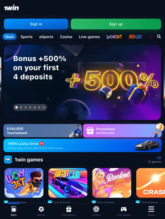 Official 1Win Kenya betting site
