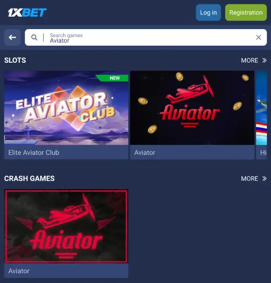 Aviator game on 1xBet Kenya betting site