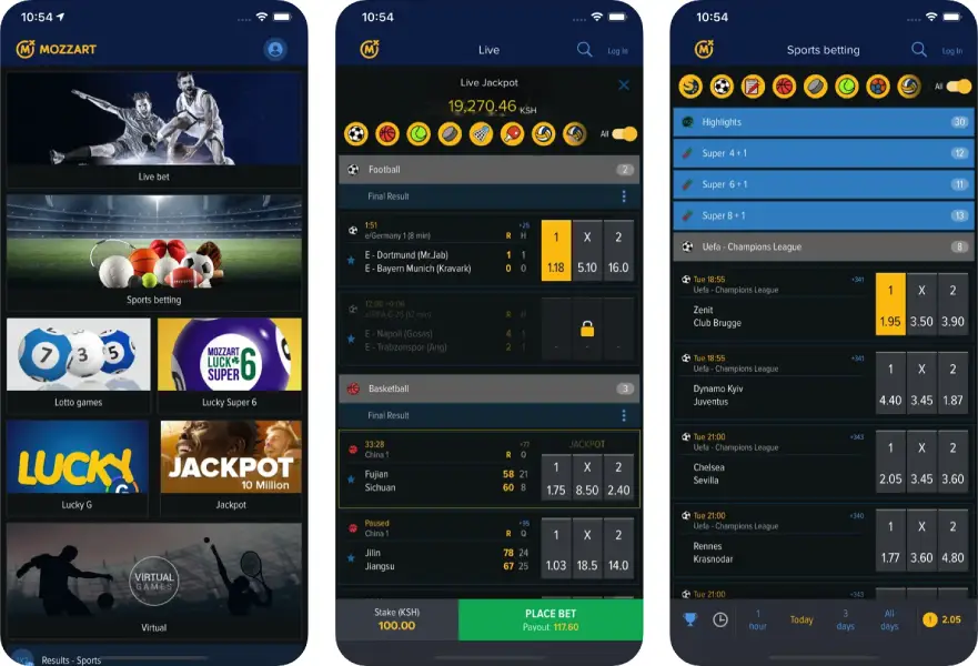 Download the MozzartBet mobile app