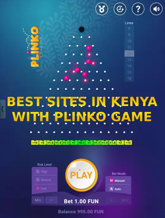 Best sites in Kenya with Plinko
