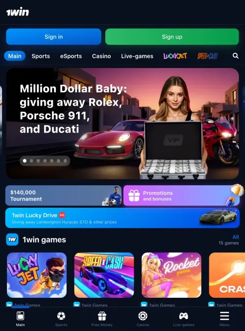 1Win Kenya betting site